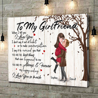 You're My Always And Forever Canvas Personalized Gift For Girlfriend