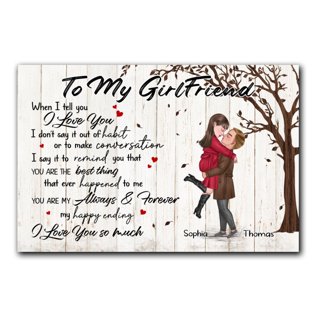 You're My Always And Forever Canvas Personalized Gift For Girlfriend