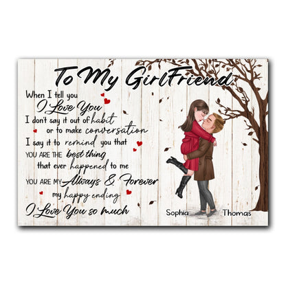 You're My Always And Forever Canvas Personalized Gift For Girlfriend