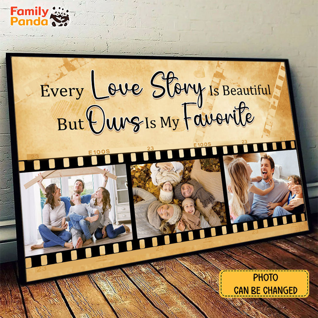Favorite Love Story Poster For Couple Personalized Gift For Him For Her