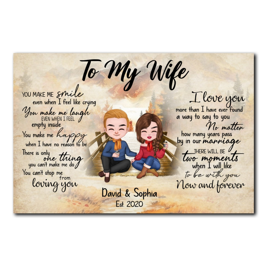 Can't Stop Loving You Poster Personalized Gift For Wife