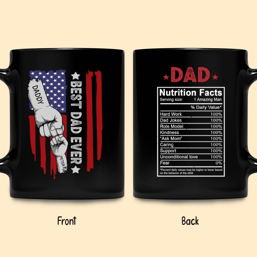 Best Dad Ever Mug Personalized Gift For Dad