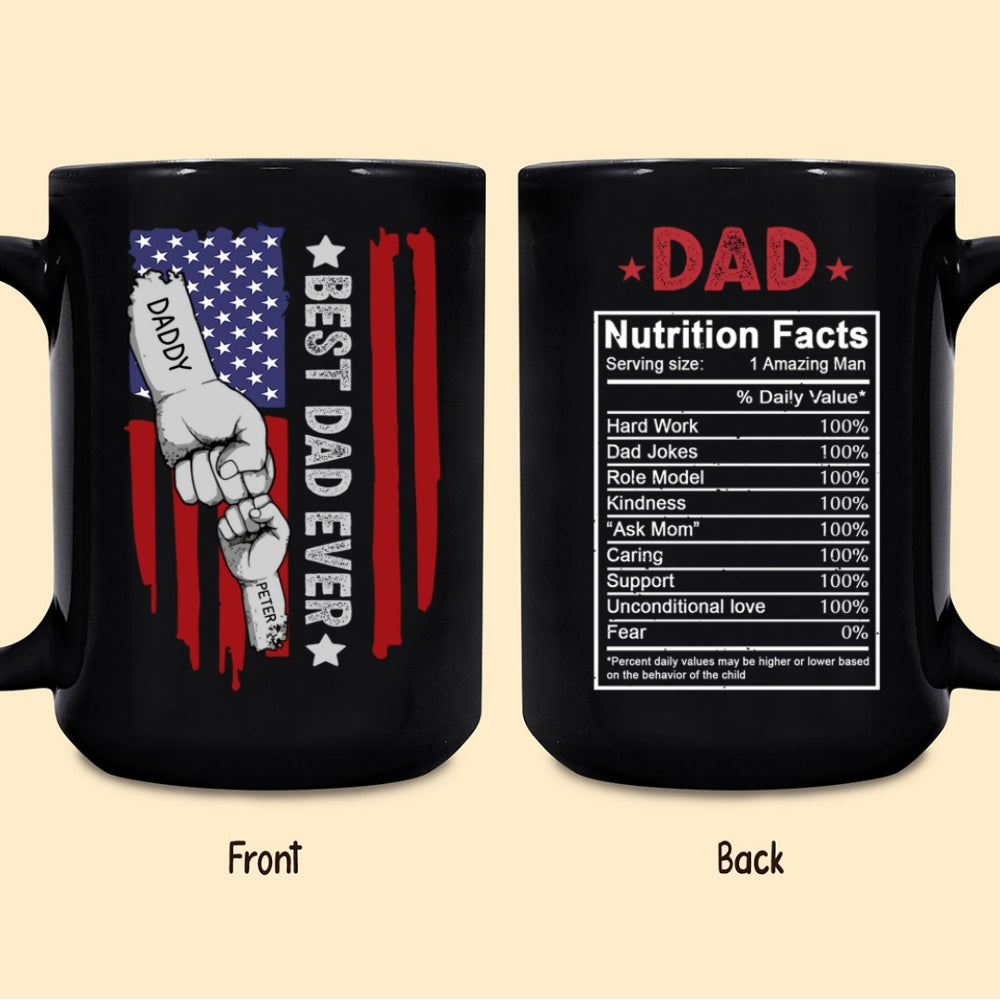 Best Dad Ever Mug Personalized Gift For Dad