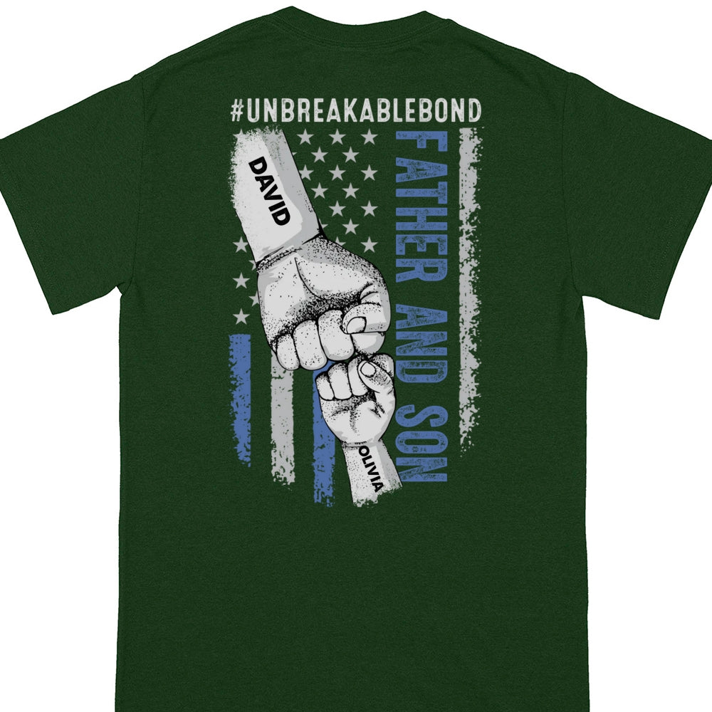 Father &amp; Sons T-shirt Personalized Gift For Dad