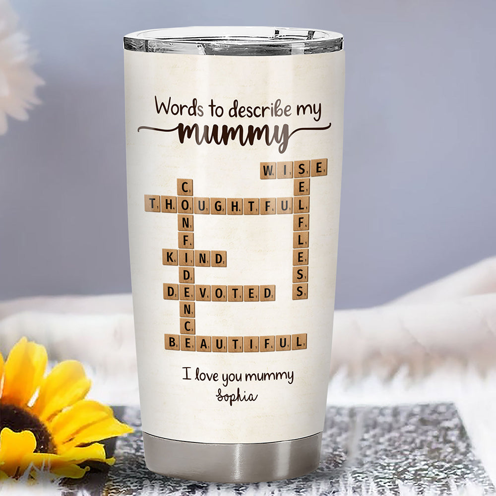 Words To Describe Mummy Crossword Fat Tumbler Personalized Gift For Mum