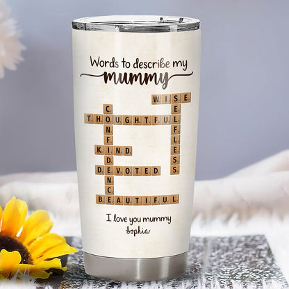 Words To Describe Mummy Crossword Fat Tumbler Personalized Gift For Mum