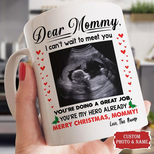 You’re My Hero Christmas Perfect Mug Personalized Gift For Expecting Mom