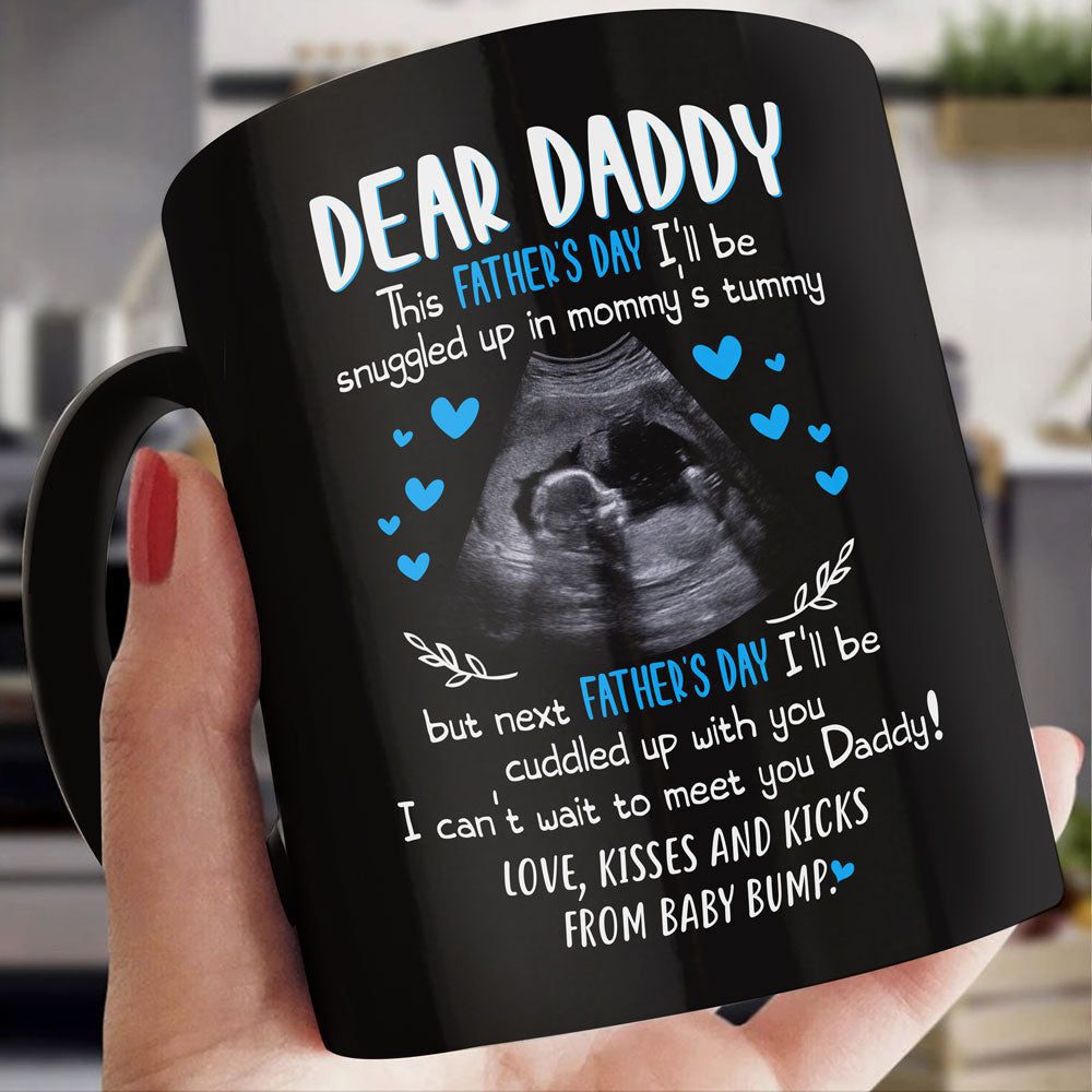 For Dad Cuddle Up With You Personalized Ultrasound Father’s Day Mug