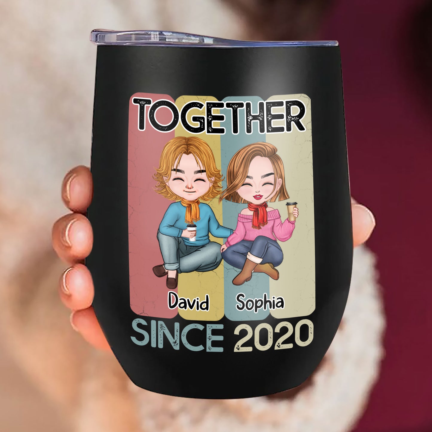 Together Coffee Tumbler Personalized Gift For Couple