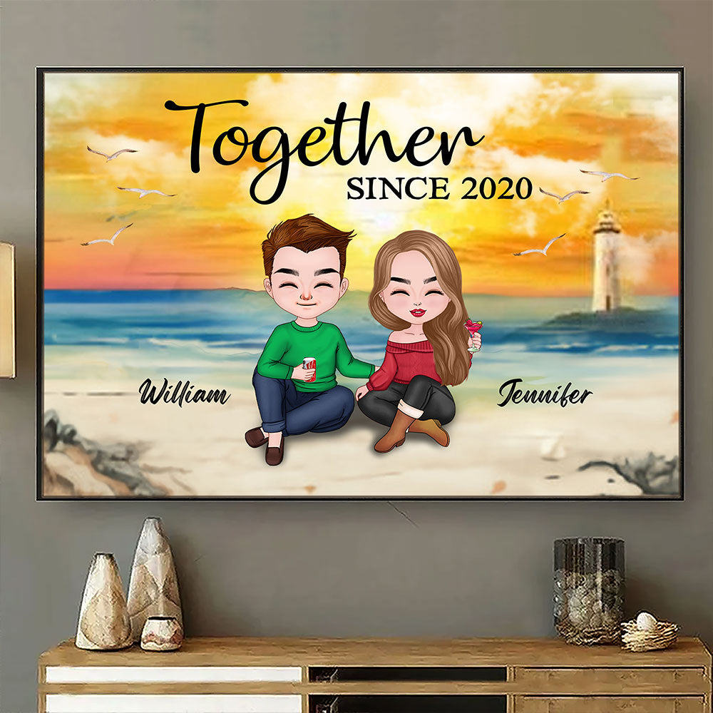 Together Poster For Couple Personalized Gift For Him For Her