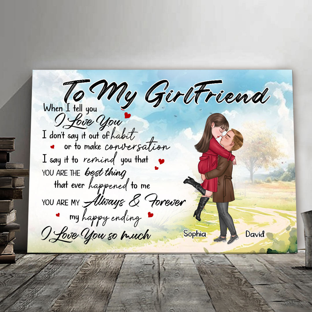 You're My Always And Forever Canvas Personalized Gift For Girlfriend