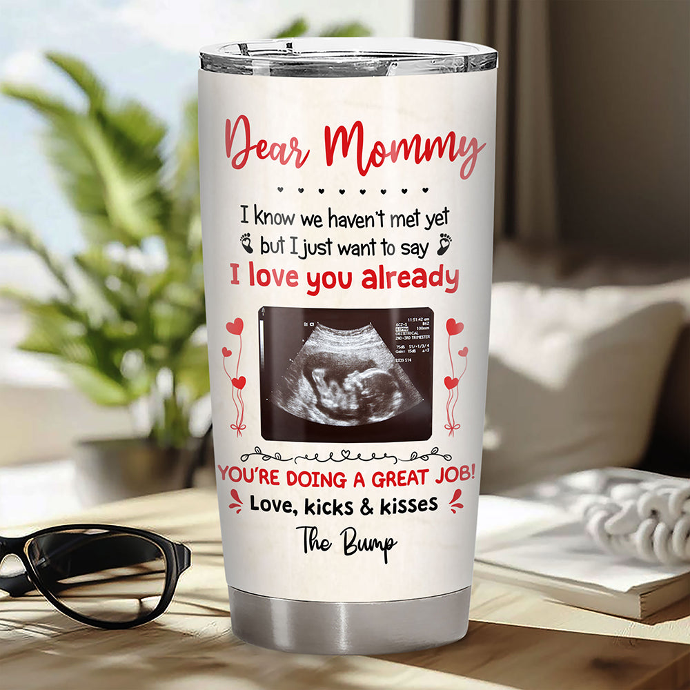 I Love You Lots Already Fat Tumbler Personalized Gift For Mom To Be