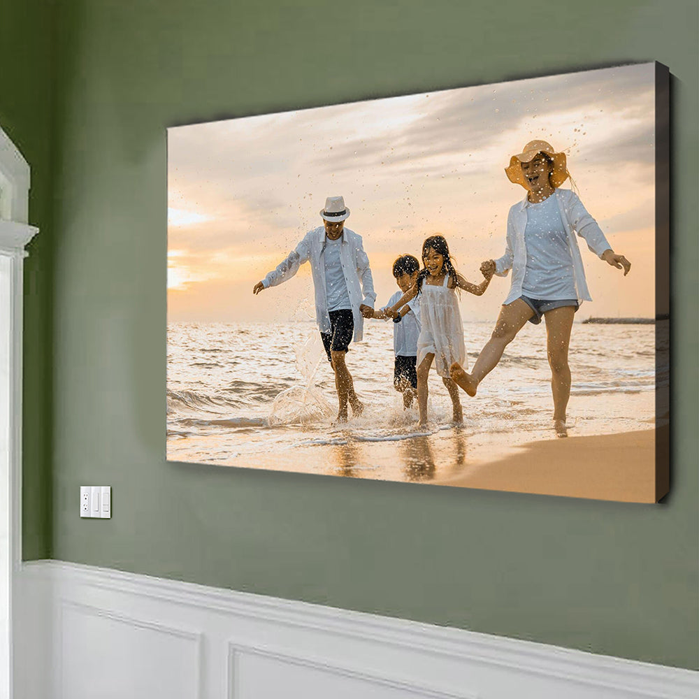 Custom Any Photo On Canvas Personalized New Home Gifts For Family