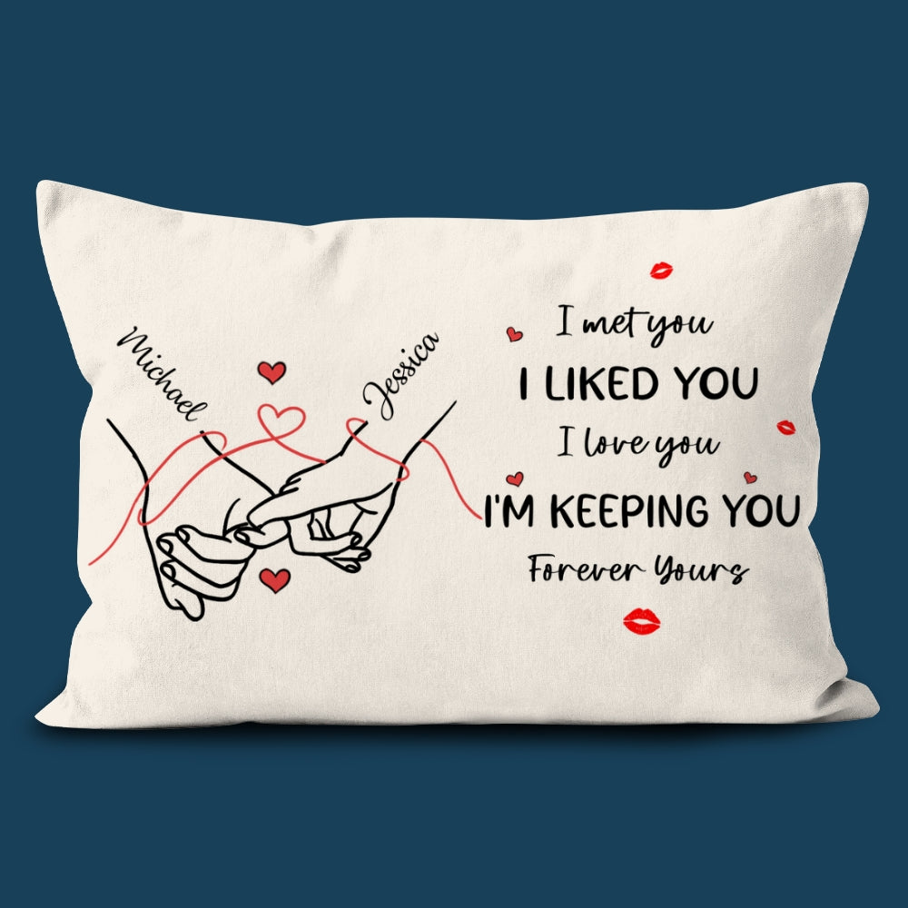 Forever Yours Pillow Personalized Gift For Couple