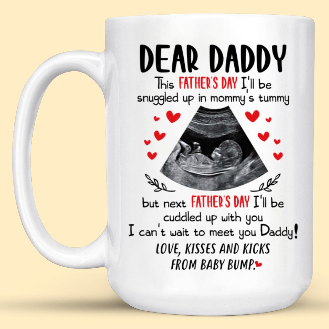 I Can’t Wait To Meet You Mug Personalized Father’s Day Gift For Expecting Dad