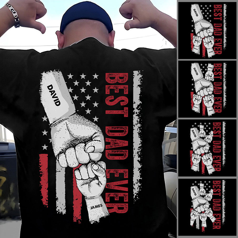 Best Dad Ever T-shirt Personalized Gift For Stepdad