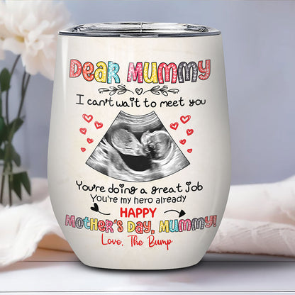 You're Doing A Great Job Wine Tumbler Personalized Gift For Mom To Be