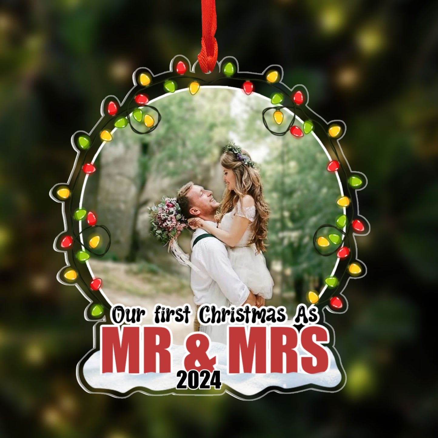 Personalized Our First Christmas As Christmas Gift For Couple Ornament