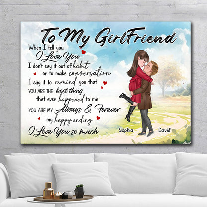 You're My Always And Forever Canvas Personalized Gift For Girlfriend