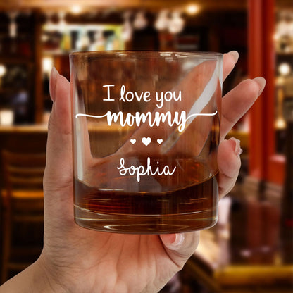 Words To Describe Mommy Crossword Whiskey Glass Personalized Gift For Mom