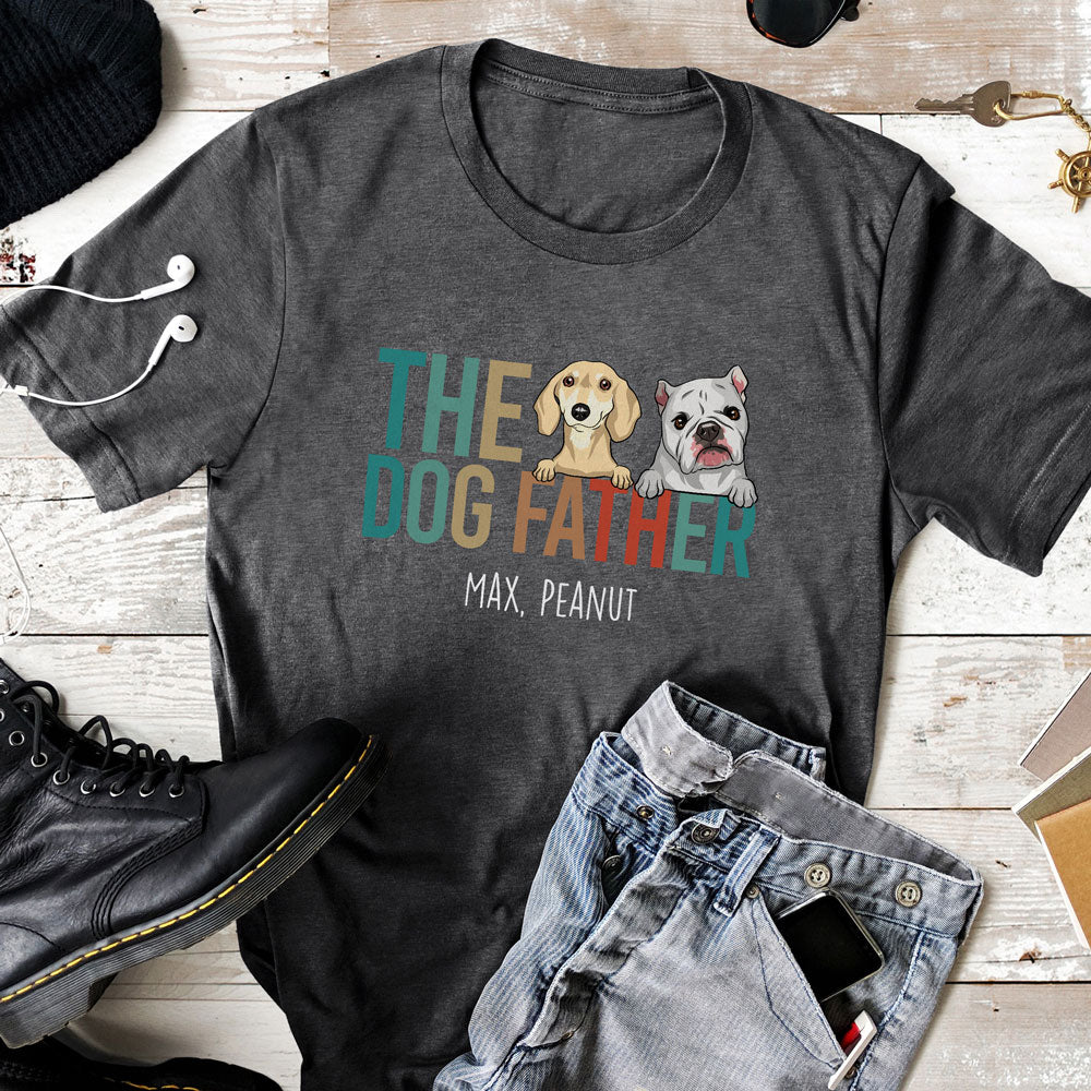 The Dog Father Funny Personalized Shirt Gift For Dog Dad
