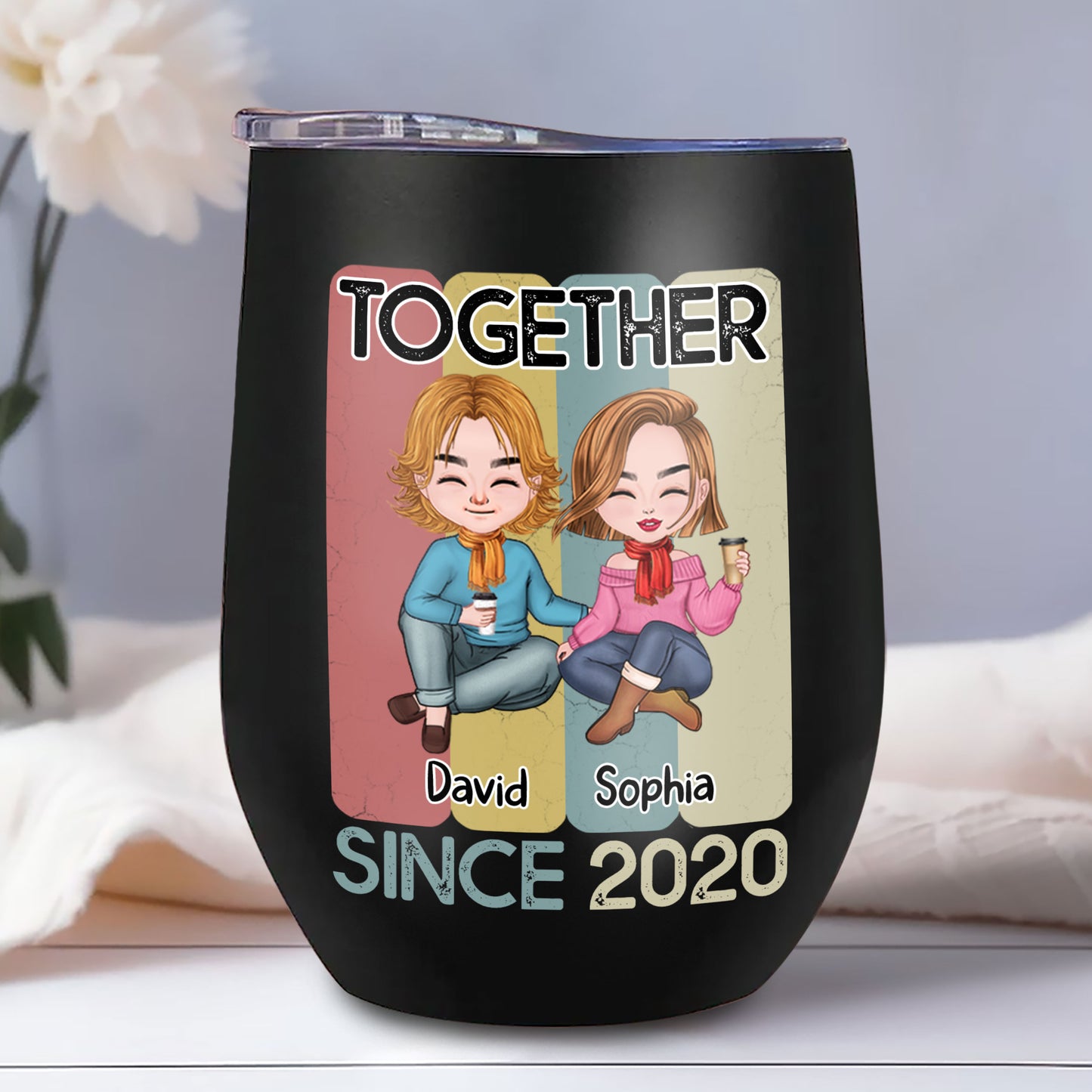 Together Coffee Tumbler Personalized Gift For Couple