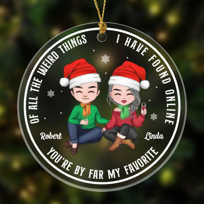 You Are My Favorite Ornament Personalized Gift For Couple
