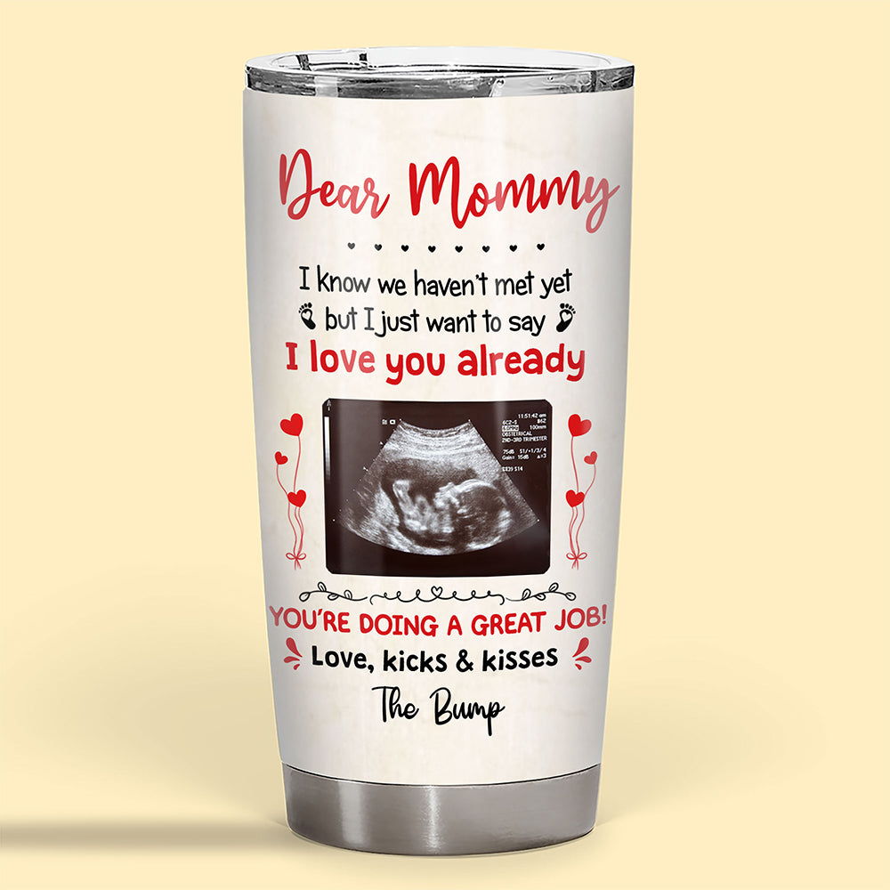 I Love You Lots Already Fat Tumbler Personalized Gift For Mom To Be
