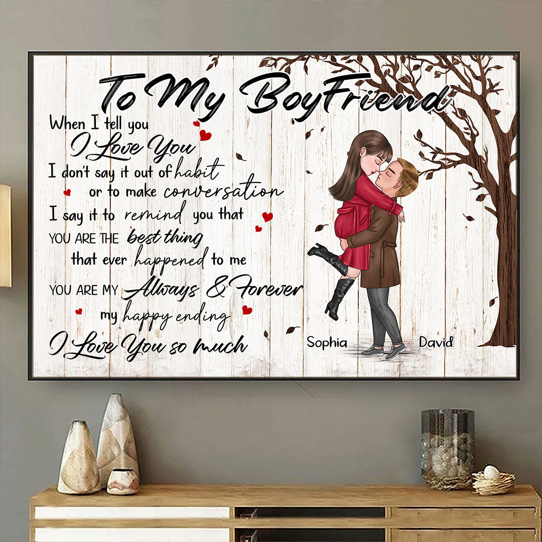 You're My Always And Forever Poster Personalized Gift For Boyfriend
