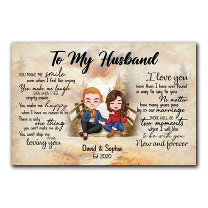 Can't Stop Loving You Canvas Personalized Gift For Husband