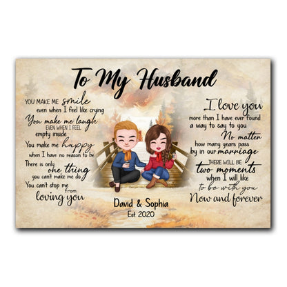 Can't Stop Loving You Canvas Personalized Gift For Husband