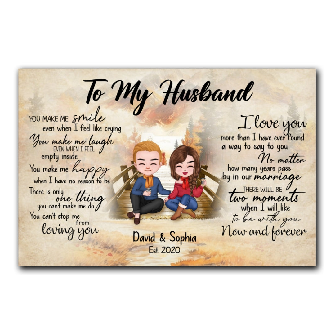 Can't Stop Loving You Canvas Personalized Gift For Husband