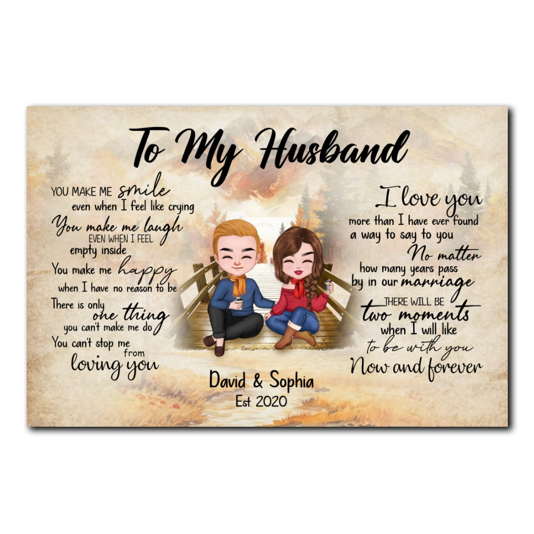 Can't Stop Loving You Poster Personalized Gift For Husband