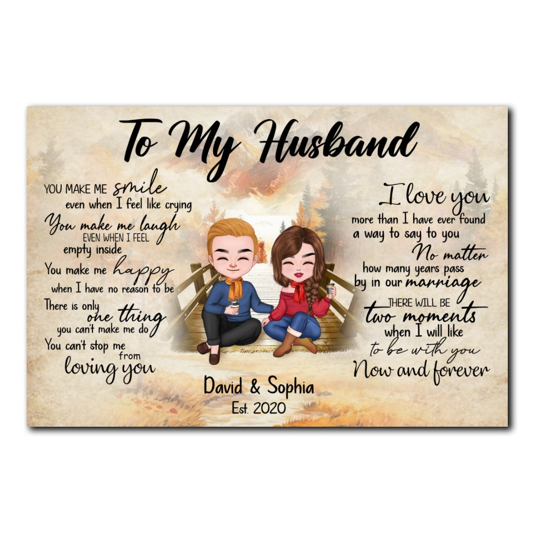 Can't Stop Loving You Poster Personalized Gift For Husband