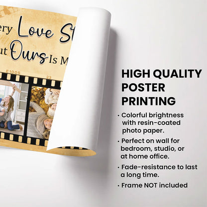 Favorite Love Story Poster For Couple Personalized Gift For Him For Her