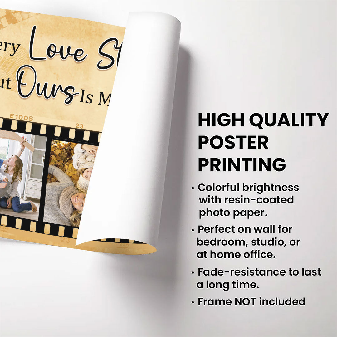 Favorite Love Story Poster For Couple Personalized Gift For Him For Her