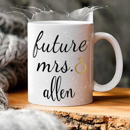 Future Mrs Mug Gift For Fiancee Engagement Gift For Future Wife