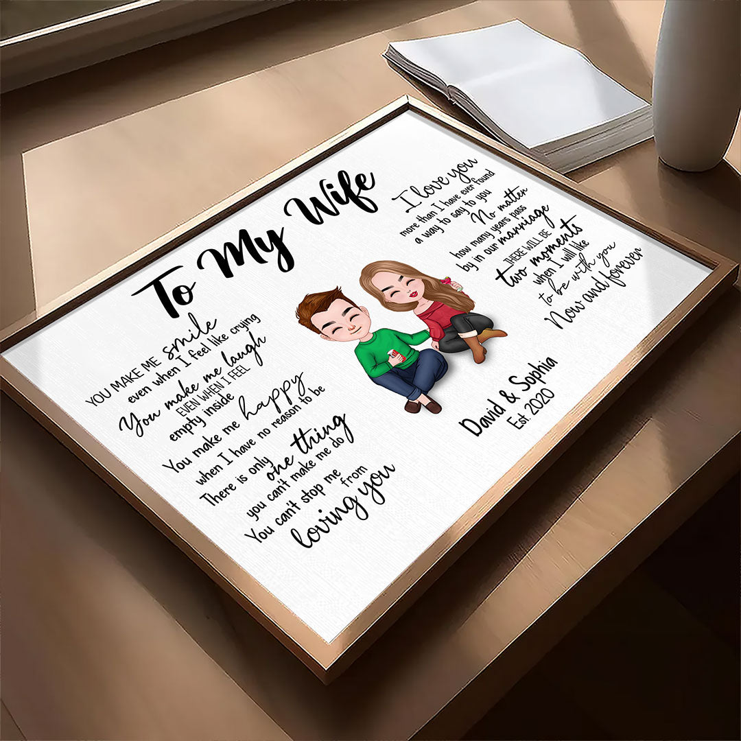 Can't Stop Loving You Poster Personalized Gift For Wife