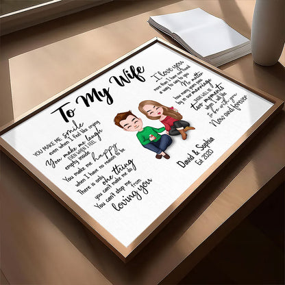 Can't Stop Loving You Poster Personalized Gift For Wife