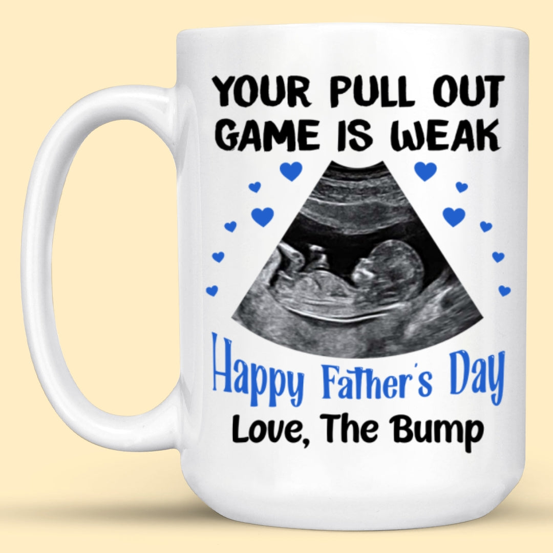 Personalized Father's Day Gift For Dad To Be Weak Pull Out Game Mug