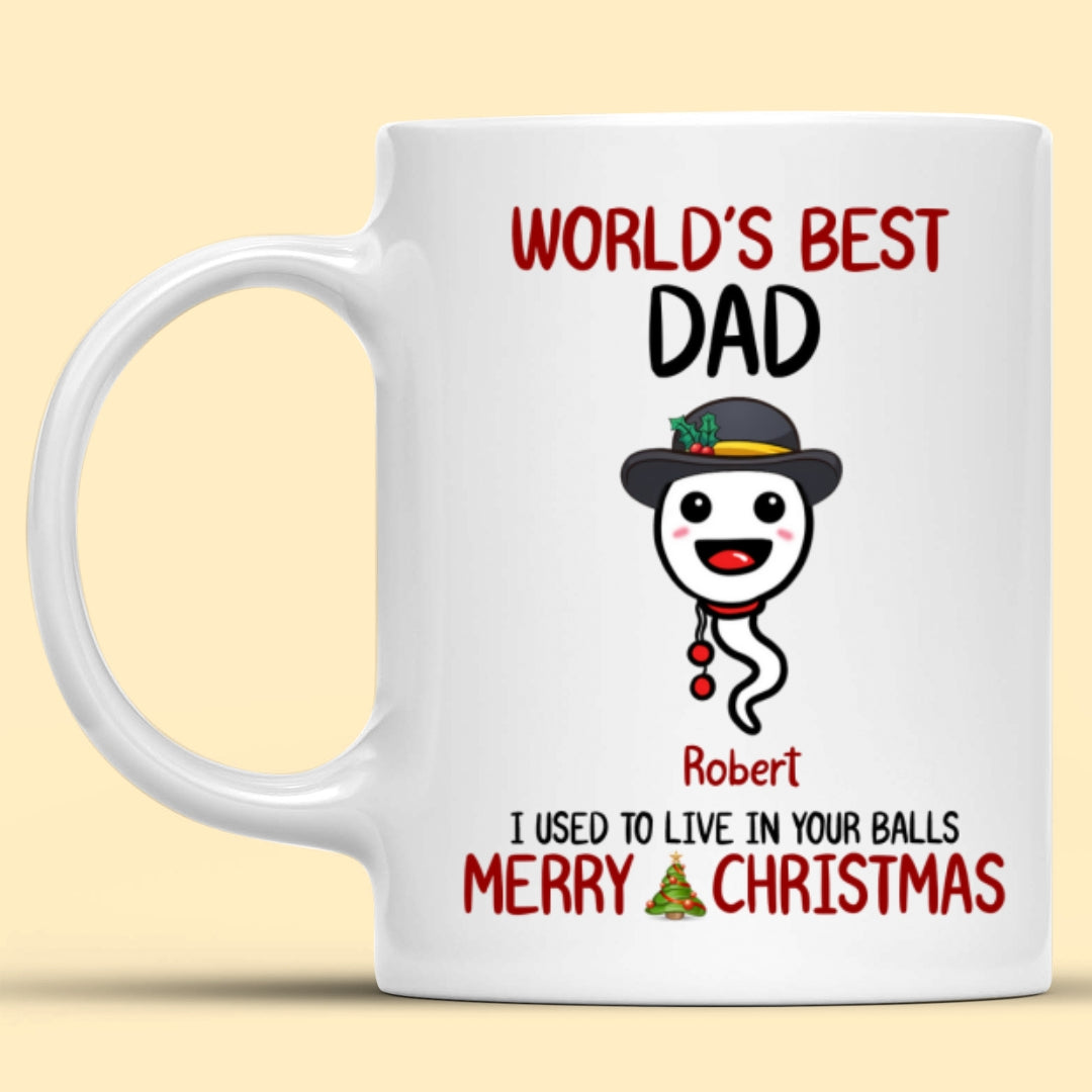 World's Best Dad Mug Personalized Funny Christmas Gift For Father
