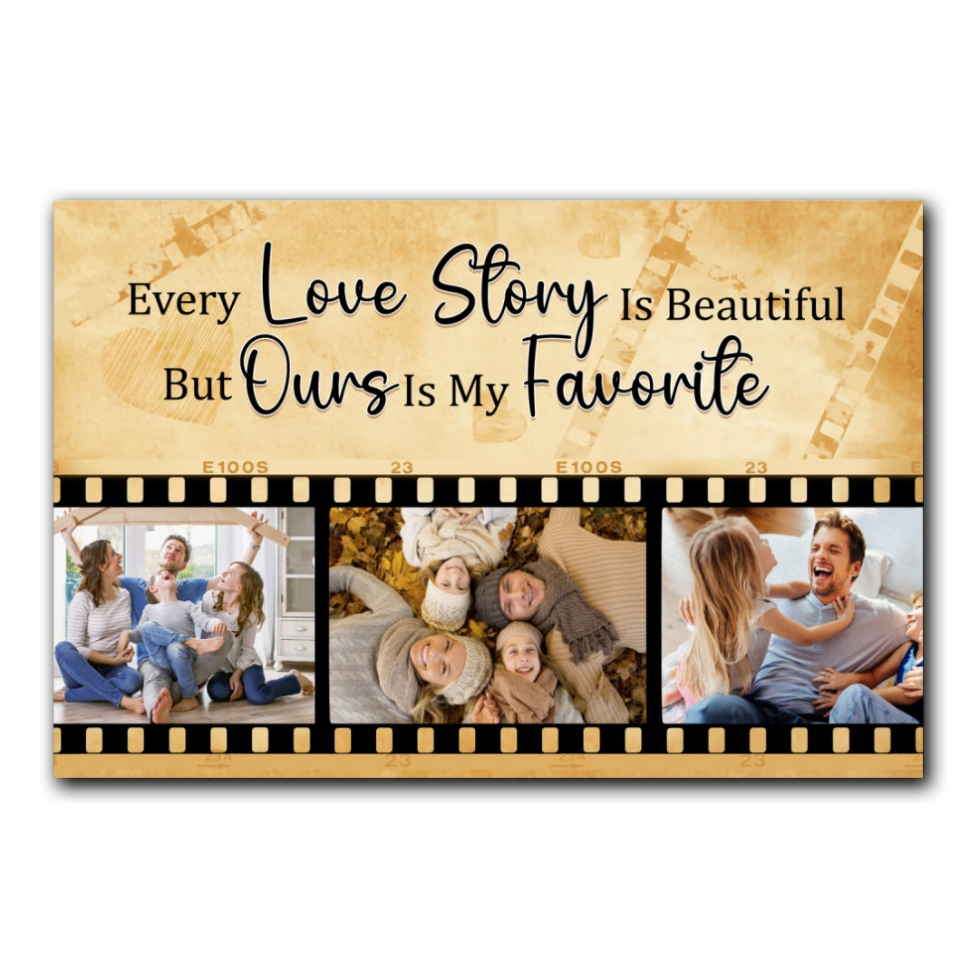 Favorite Love Story Meaningful Canvas Personalized Gifts For Couple