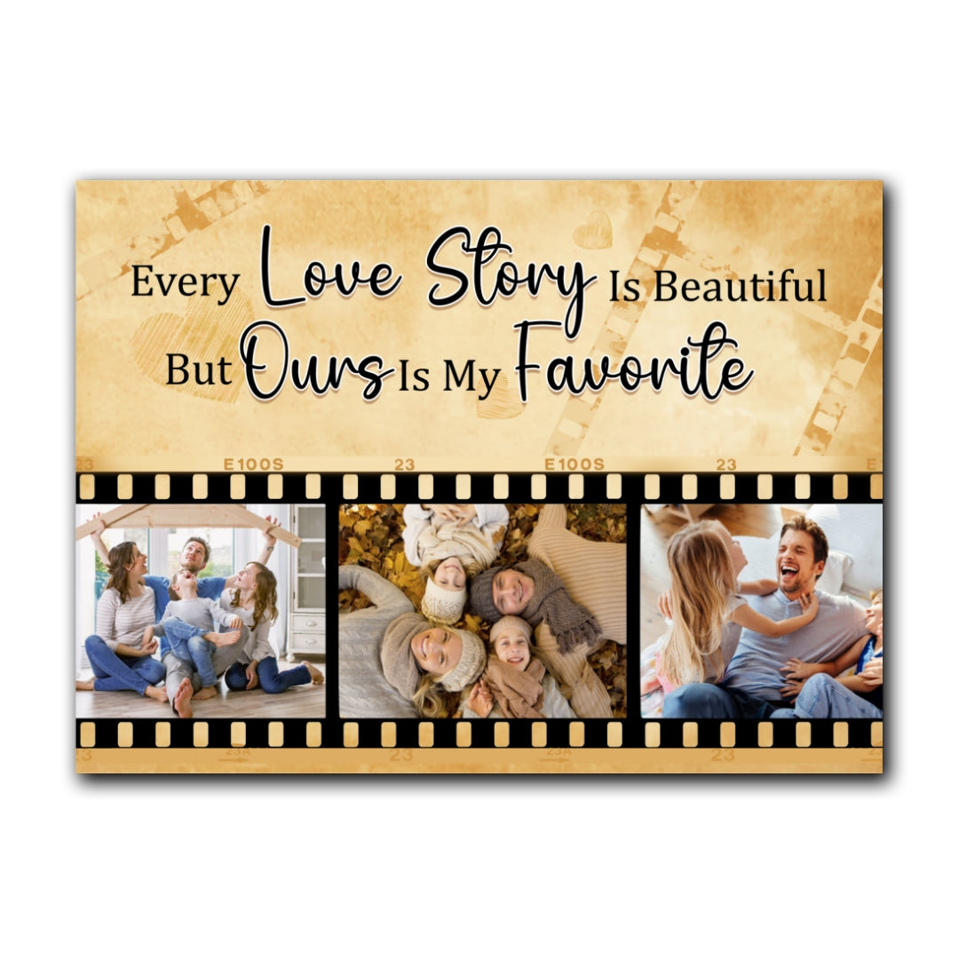 Favorite Love Story Meaningful Canvas Personalized Gifts For Couple