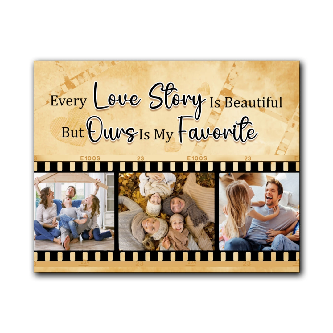 Favorite Love Story Meaningful Canvas Personalized Gifts For Couple