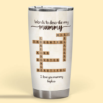 Words To Describe Mummy Crossword Fat Tumbler Personalized Gift For Mum