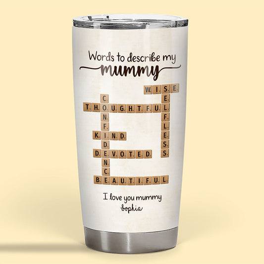 Words To Describe Mummy Crossword Fat Tumbler Personalized Gift For Mum