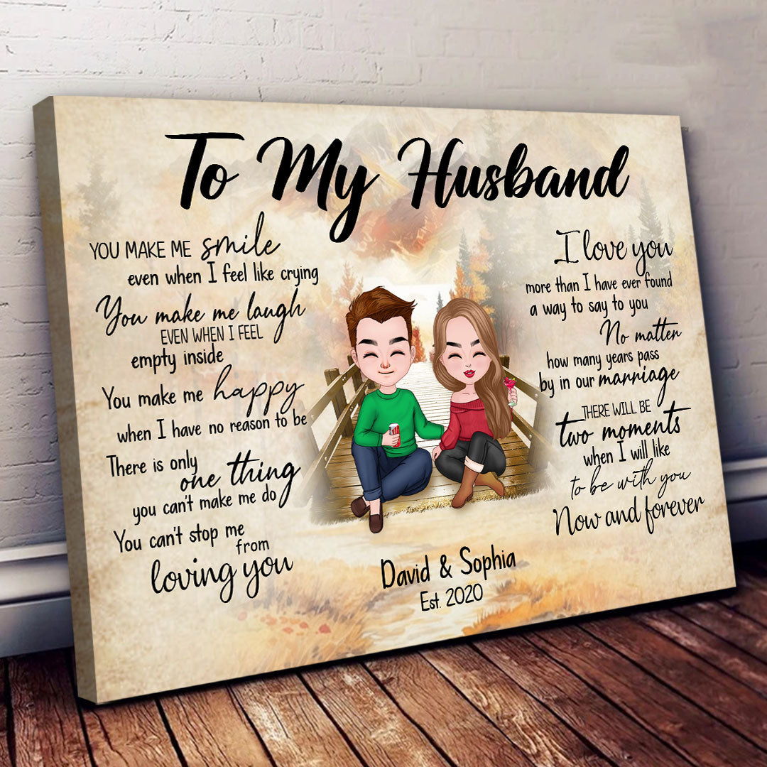 Can't Stop Loving You Canvas Personalized Gift For Husband