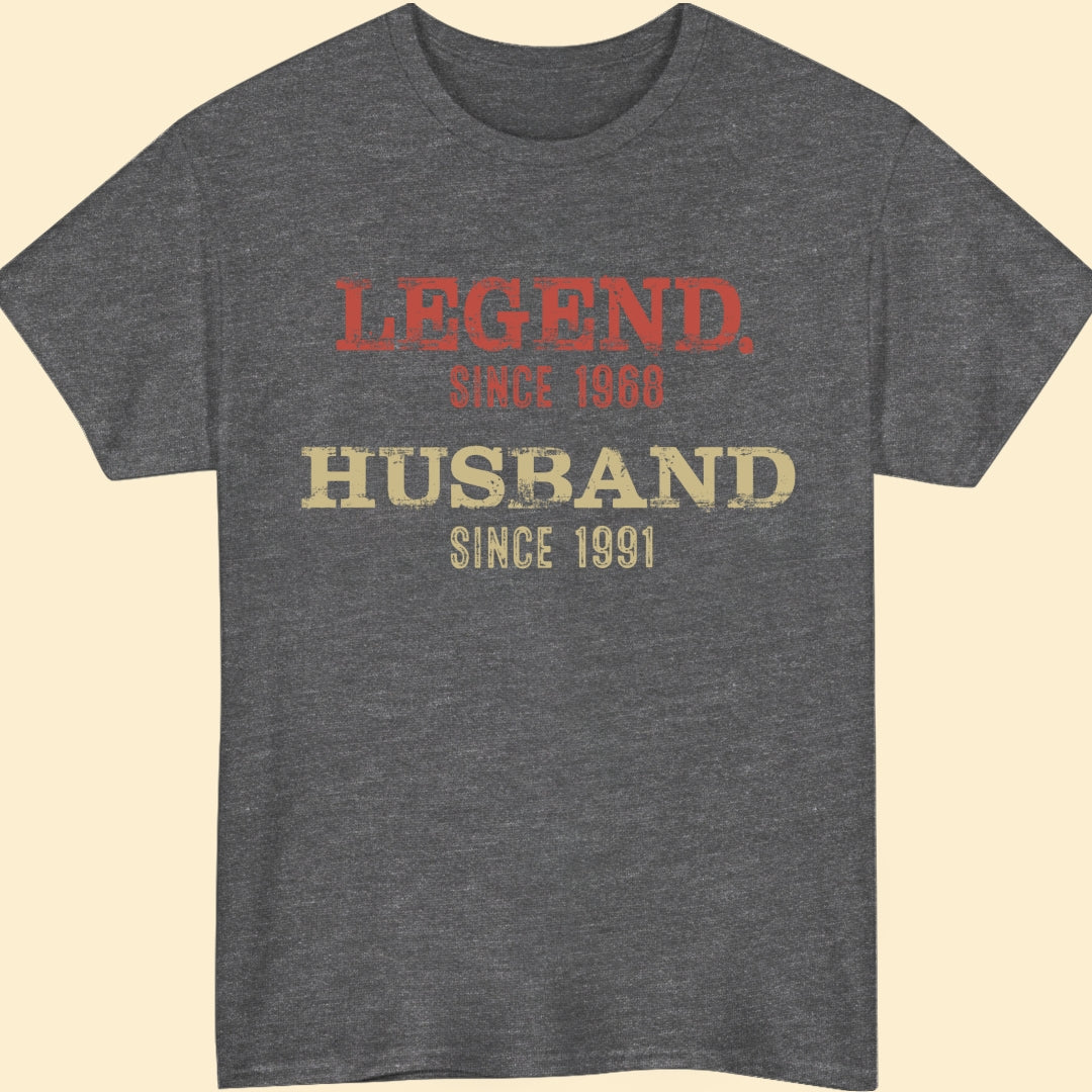 Legend Husband Dog Dad Daddy Papa Grandpa Personalized Cool Shirt
