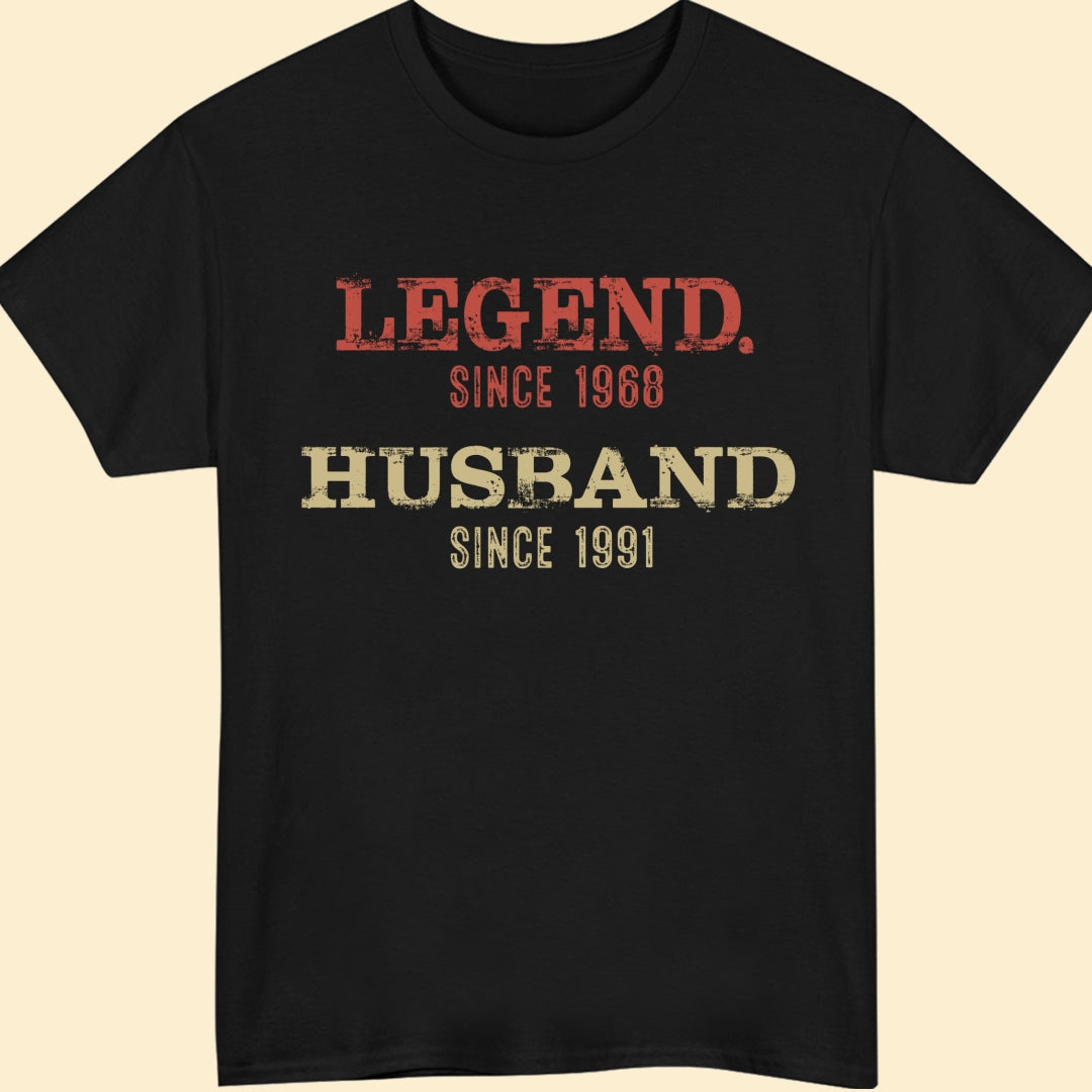Legend Husband Dog Dad Daddy Papa Grandpa Personalized Cool Shirt