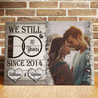 Wedding Anniversary Couple Still Do Wife Husband Personalized Canvas